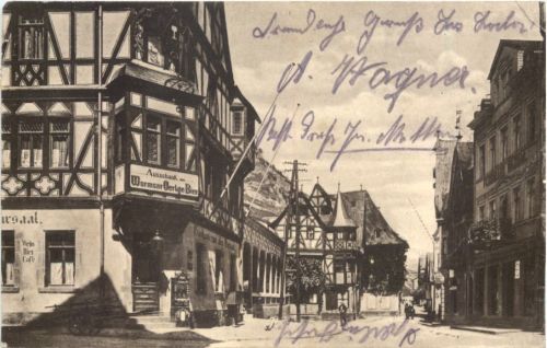 Bacharach am Rhein - Partie aus der Innstadt