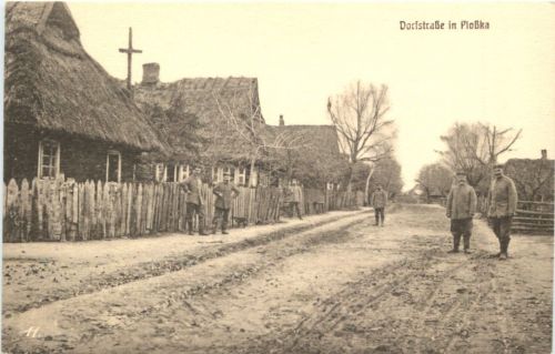 Dorfstrasse in Plosska - Ukraine