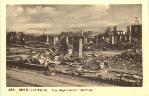 Brest-Litowsk - Ein abgebrannter Stadtteil