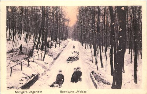 Stuttgart Degerloch - Rodelbahn Waldau