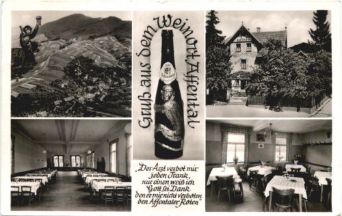 Gruss aus Affental - Gasthaus zum Auerhahn
