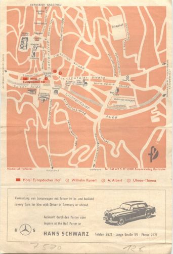 Baden-Baden - Stadtplan