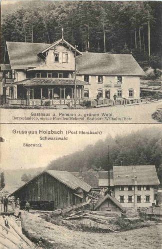 Gruss aus Holzbach - Post Ittersbach - Karlsbad