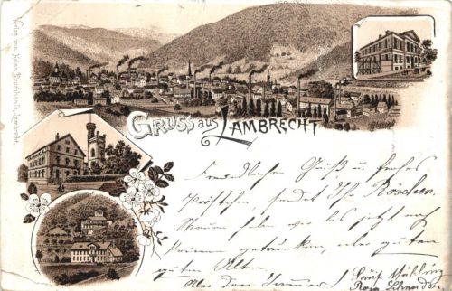 Gruss aus Lambrecht - Litho