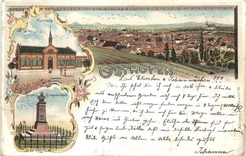 Gruss aus Osthofen - Litho