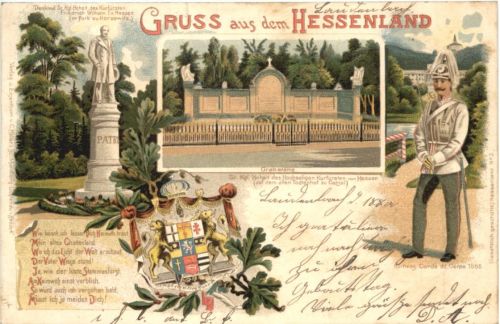 Gruss aus dem Hessenland - Litho