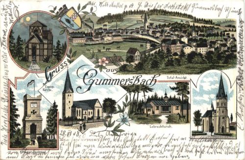 Gruss aus Gummersbach - Litho