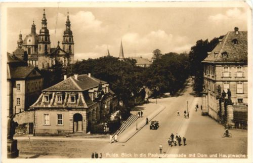 Fulda - Blick in dei Pauluspromenade