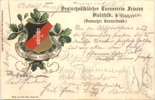 Bielefeld - Deutschvölkischer Turnverein Friesen - Litho