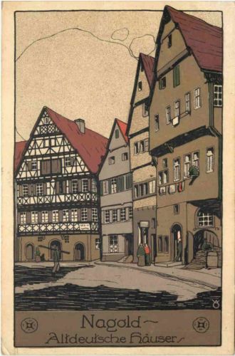 Nagold - Altdeutsche Häuser