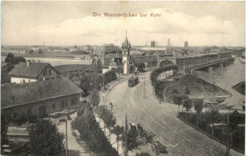 Die Rheinbrücken bei Kehl