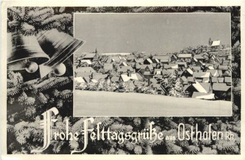Frohe Festtagsgrüsse aus Osthofen Rh.