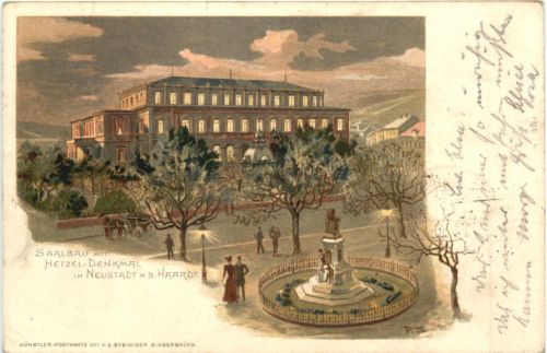 Neustadt an der Haardt - Saalbau - Litho