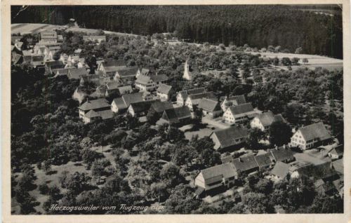 Herzogsweiler vom Flugzeug aus