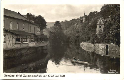 Gemünd Eifel - Schleiden - Zusammenfluss von Olef und Urft