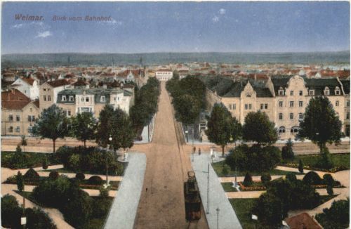 Weimar - Blick vom Bahnhof