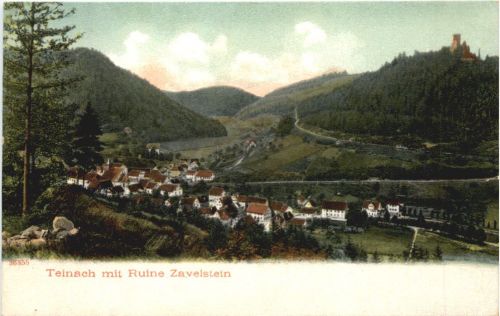 Teinachtal mit Ruine Zavelstein