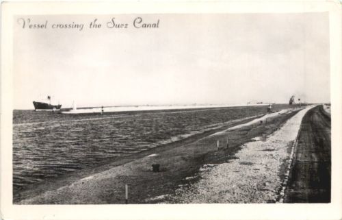 Vessel crossing the Suez Canal