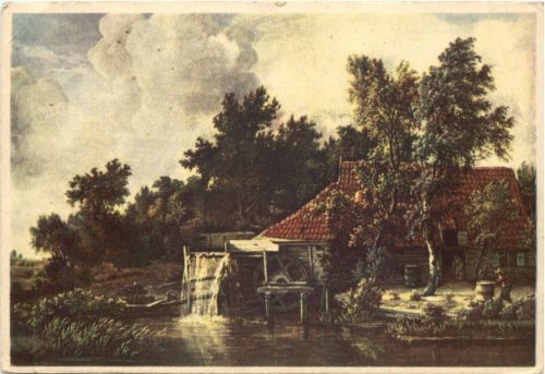 Künstler Ak Hobbema - Watermolen