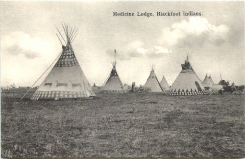 Medicine Lodge Blackfoot Indians