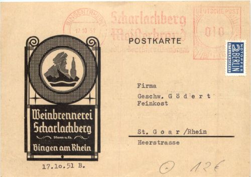 Bingen - Weinbrennerei Scharlachberg