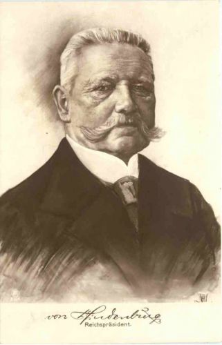Von Hindenburg - Reichspräsident