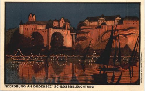 Meersburg am Bodensee - Schlossbeleuchtung