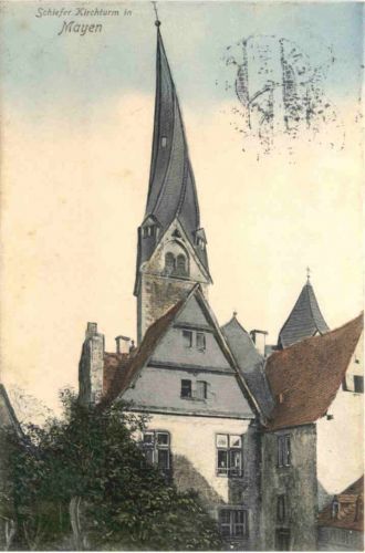 Mayen - Schiefer Kirchturm