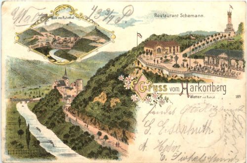 Gruss vom Harkortberg - Litho - Wetter