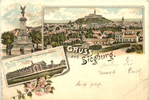 Gruss aus Siegburg - Litho