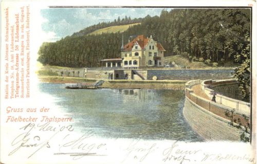 Gruss aus der Füelbecker Thalsperre - Lüdenscheid