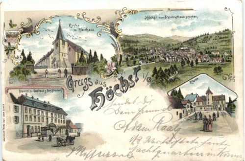 Höchst im Odenwald - Litho