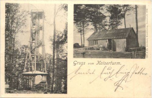 Gruss vom Kaiserturm - Neunkirchnerhöhe im Odenwald
