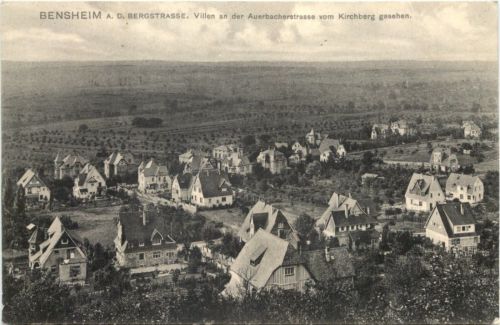 Bensheim an der Bergstrasse - Villen an der Auerbacherstrasse