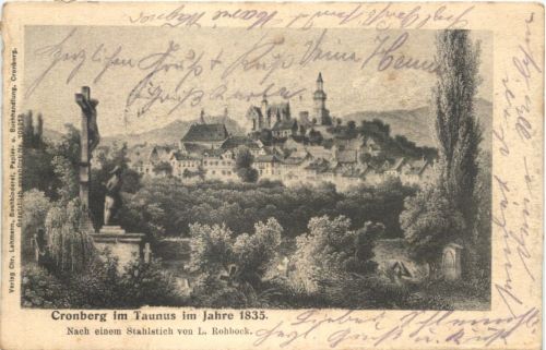 Cronberg im Taunus im Jahre 1835