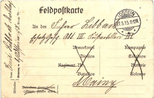 Idstein - Feldpost