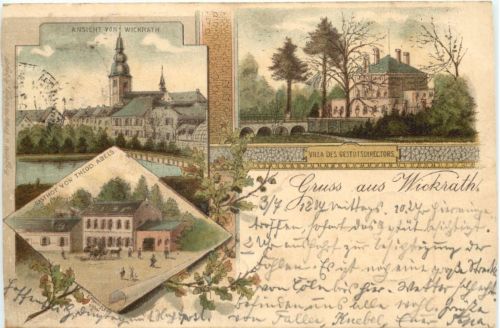 Gruss aus Wickrath - Litho