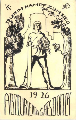 Gaesdonck - Goch - Abiturientia 1926 - Studentika