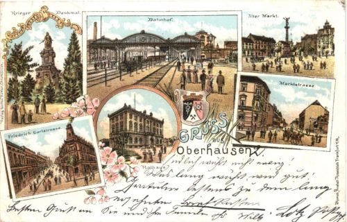 Gruss aus Oberhausen - Litho