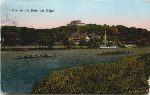 Essen - Partie an der Ruhr bei Hügel