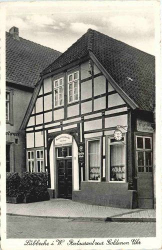 Lübbecke in Westfalen - Restaurant zur Goldenen Uhr