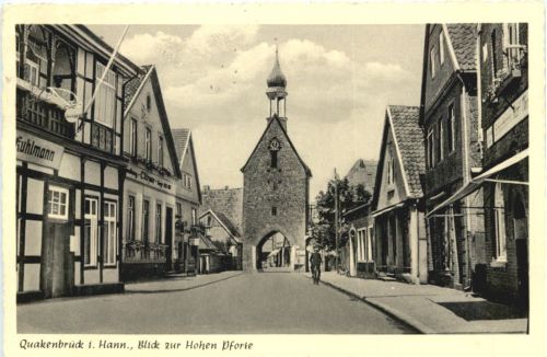 Quakenbrück - Blick zur hohen Pforte