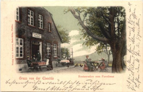 Vlotho - Gruss von der Ebenöde - Restauration und Forsthaus