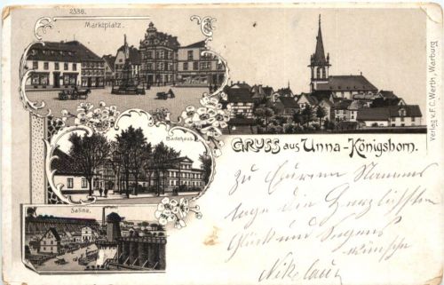 Gruss aus Unna-Königsborn - Litho