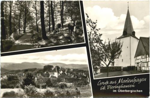 Gruss aus Marienhagen über Dieringhausen - Gummersbach