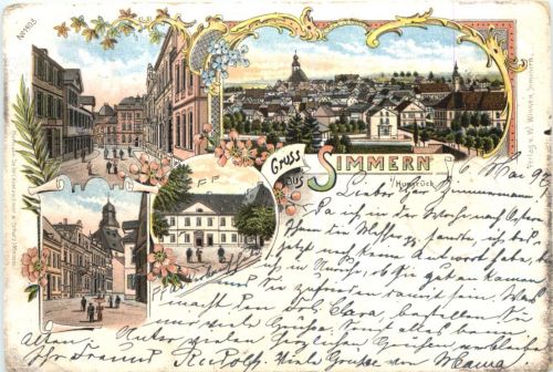Gruss aus Simmern - Litho