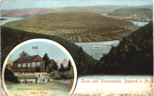 Boppard - Gruss vom Vierseenplatz