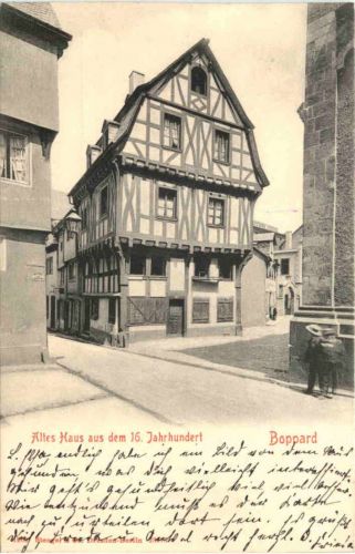 Boppard - Altes Haus aus dem 16. Jahrhundert