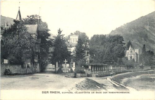 Boppard - Villenpartie am Ende der Rheinpromenade