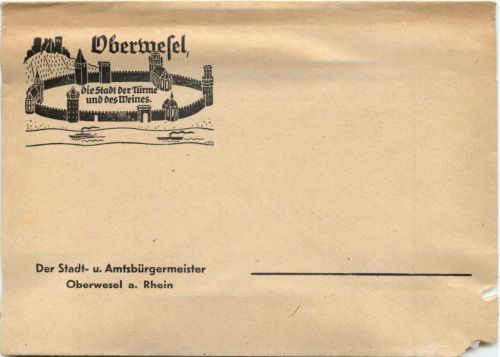 Oberwesel - Stadtbürgermeister Umschlag